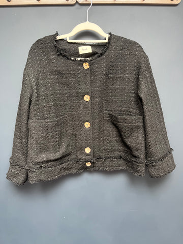 Hush saffron collarless jacket 14