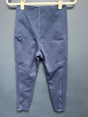 Sweaty Betty ultra high waist navy power leggings medium 7/8
