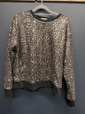 Hush ryker sequin sweatshirt small