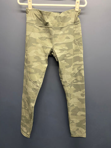 Sweaty Betty green camo power leggings large full length