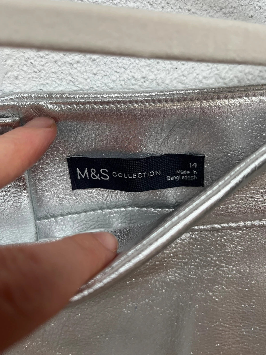 Marks and Spencer silver skirt 14