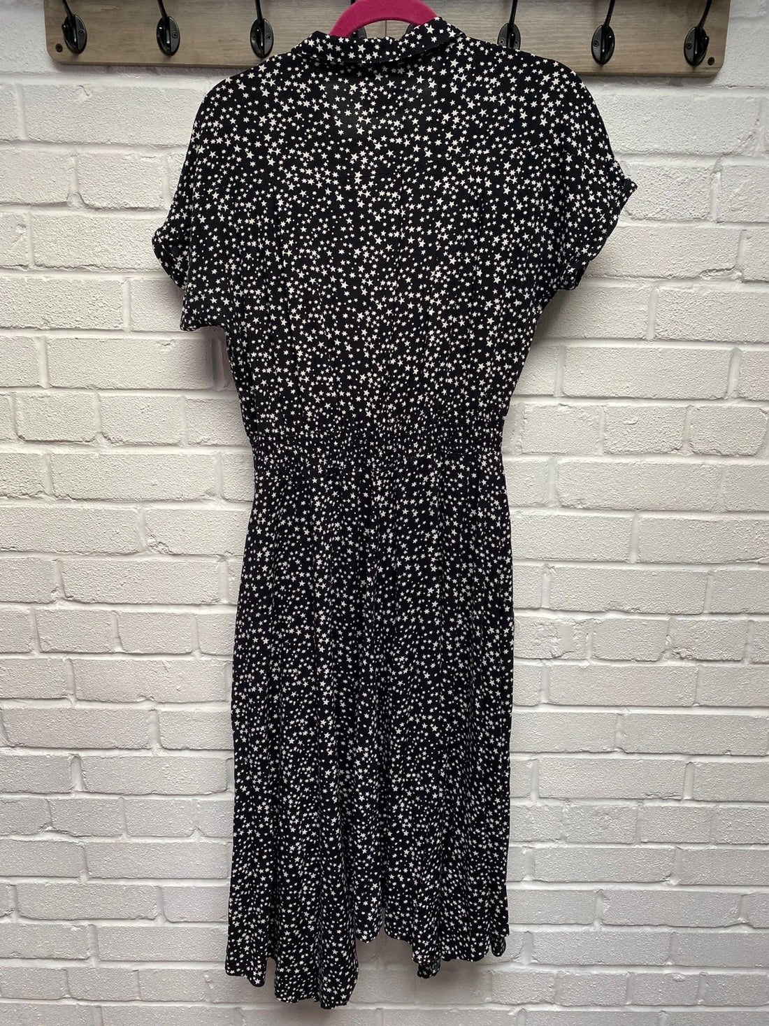 Hush black star print dress 10