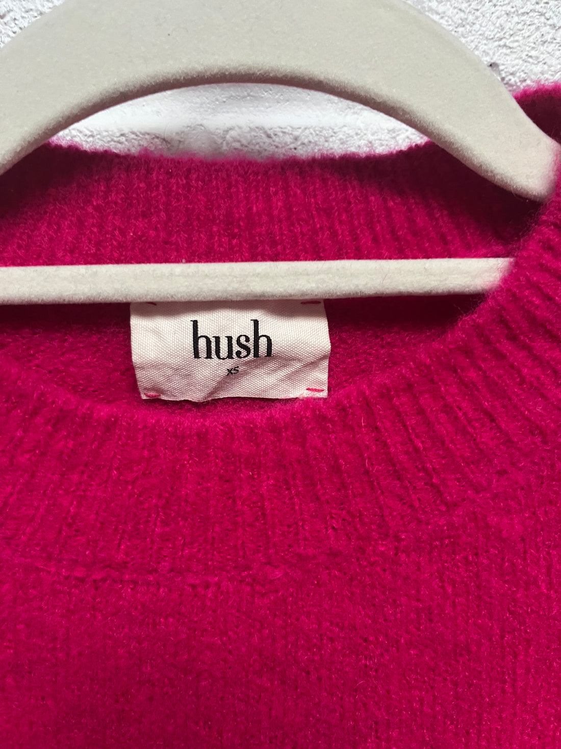 Hush Hattie pink crew neck jumper xsmall 8