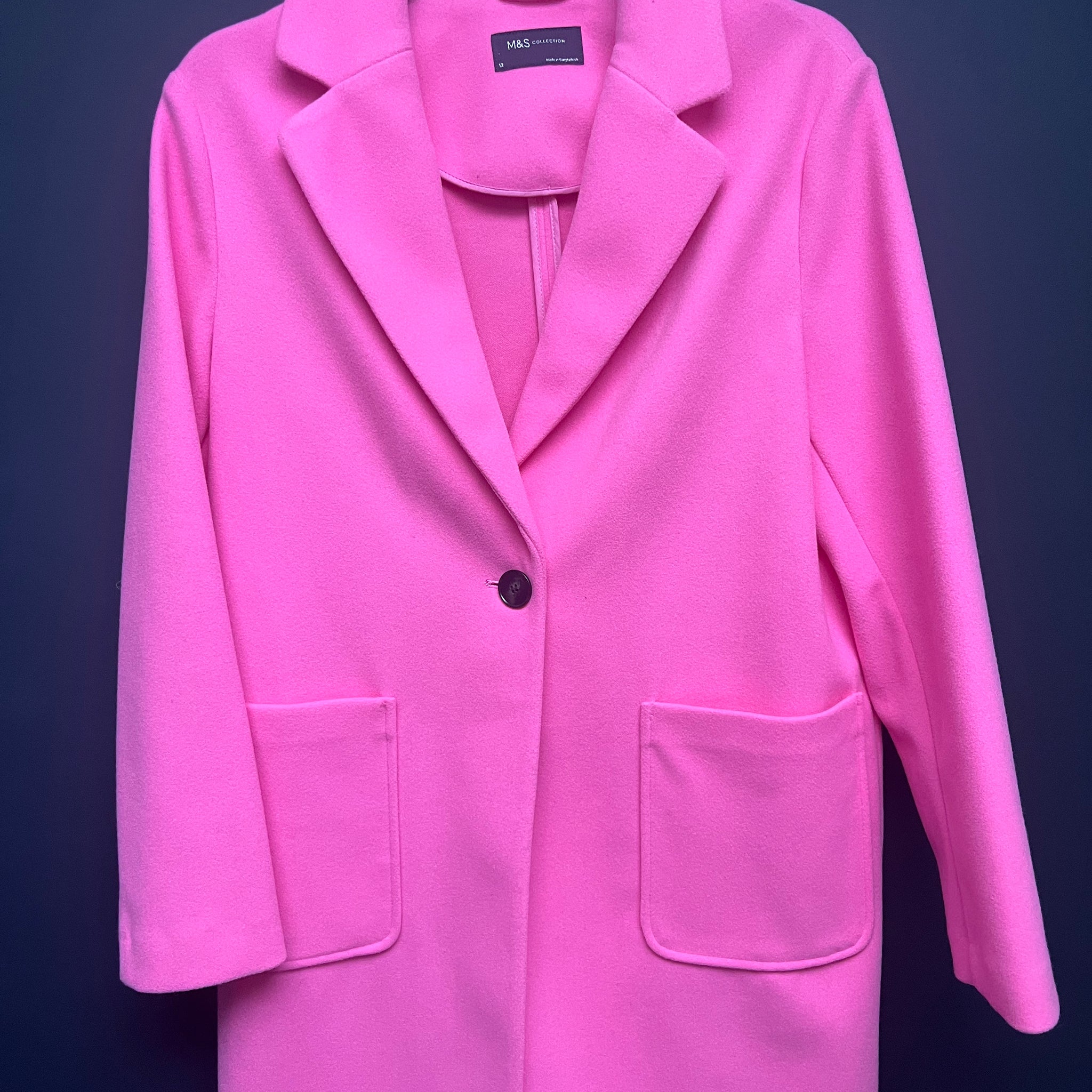 Marks & Spencer’s pink coat 12
