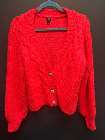 River island red cardigan medium