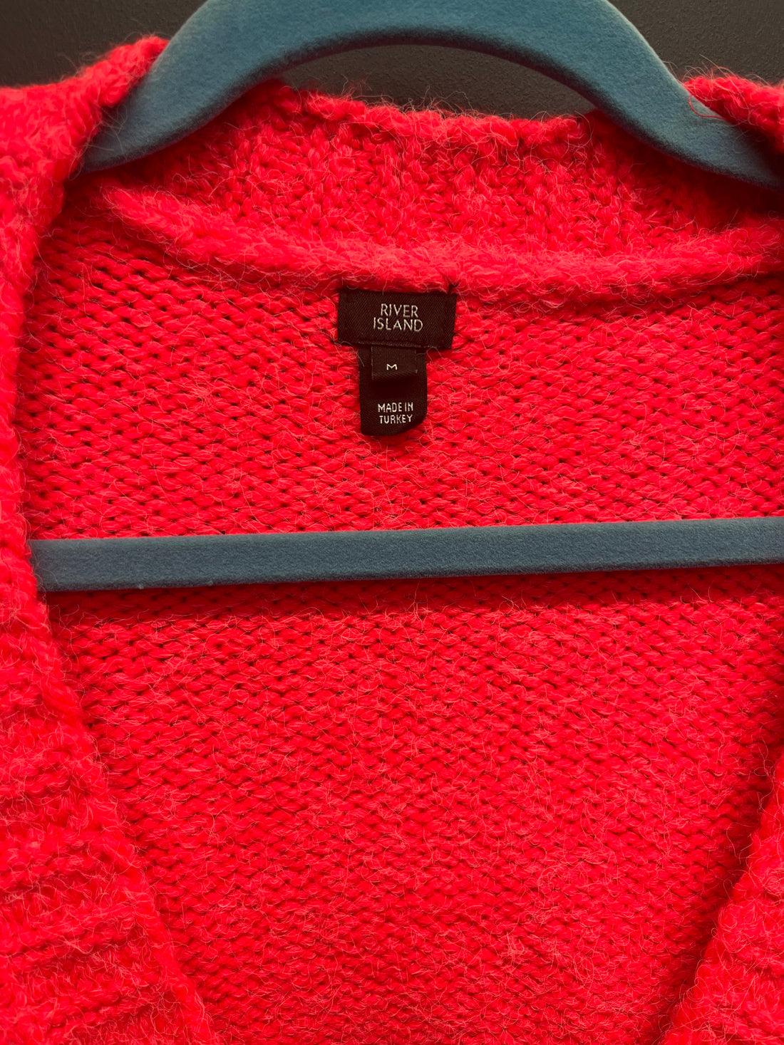 River island red cardigan medium