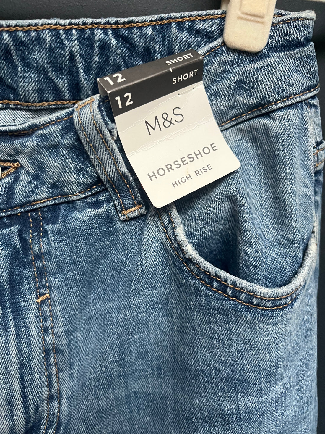 New Marks & Spencer’s horseshoe jeans 12 short