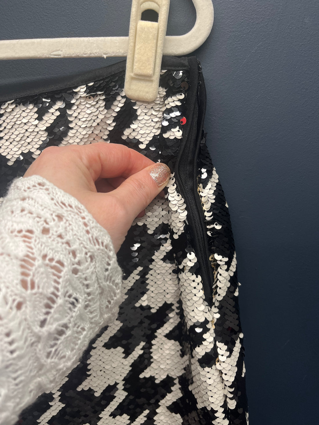 Mango sequin skirt 14