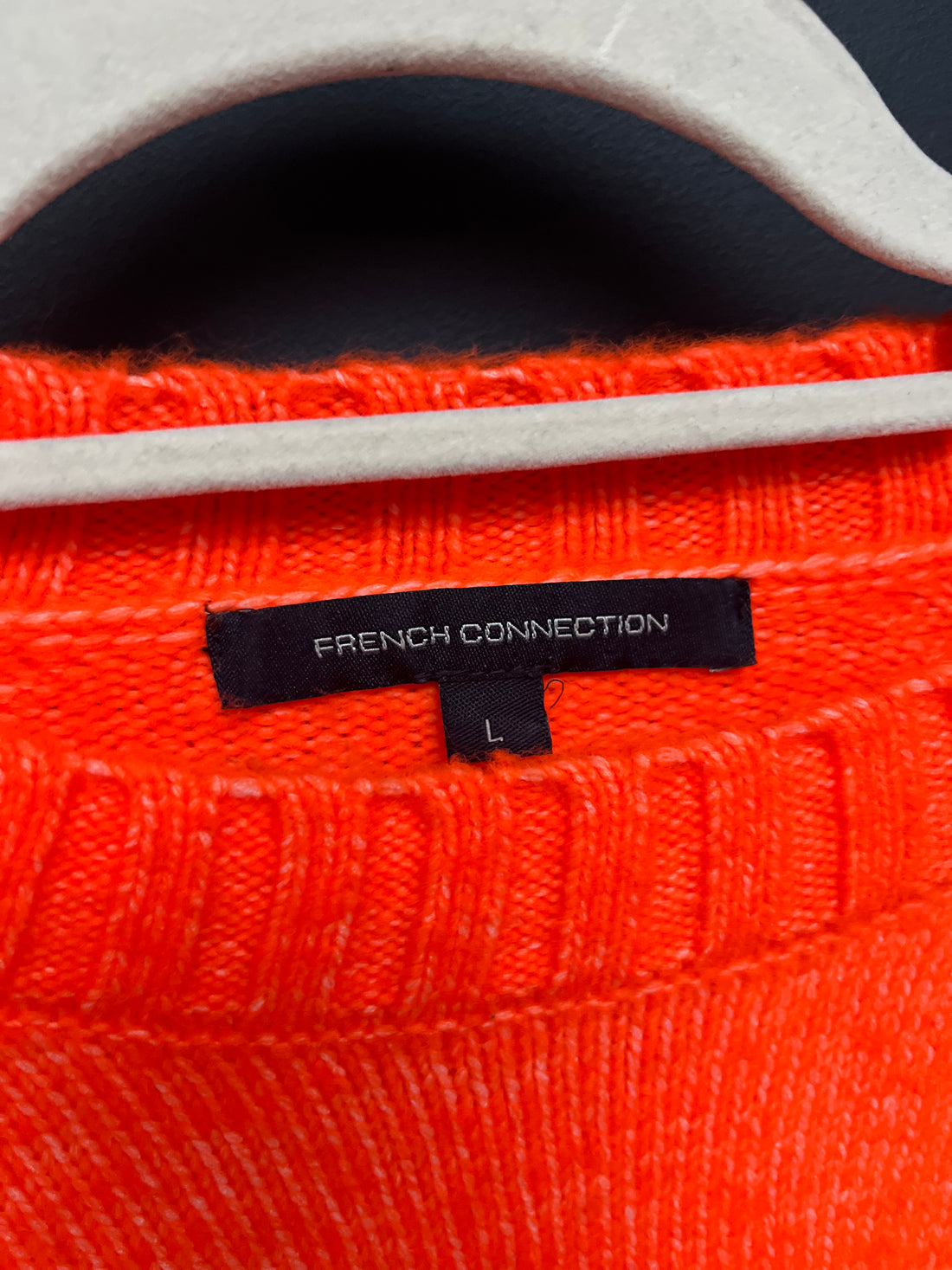 French connection kessy orange jumper large