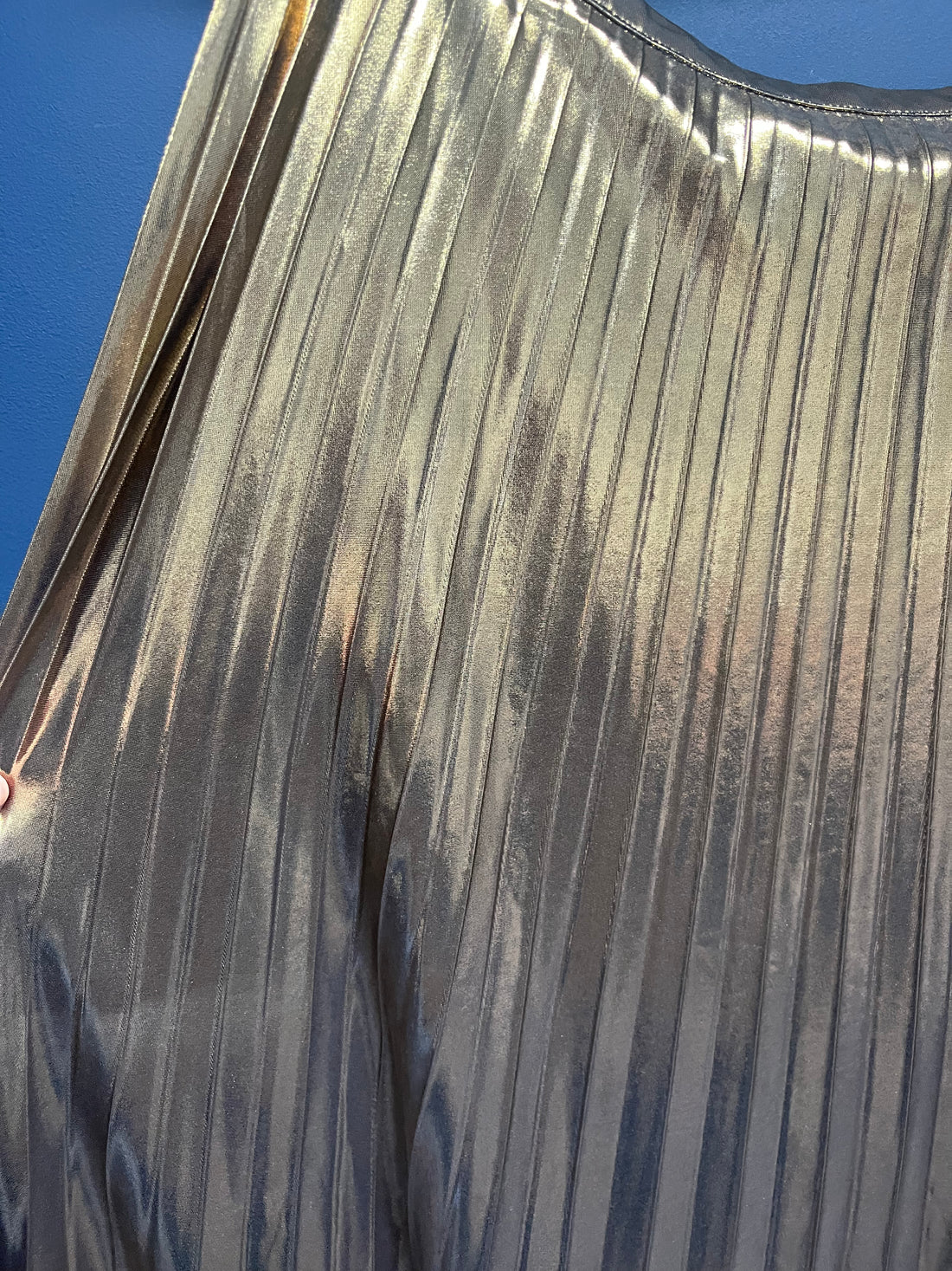 Hush raven gold pleated metallic skirt 12