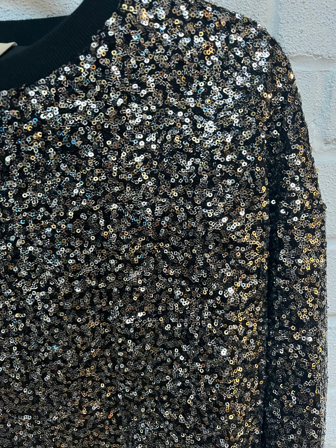 Hush ryker sequin sweatshirt small