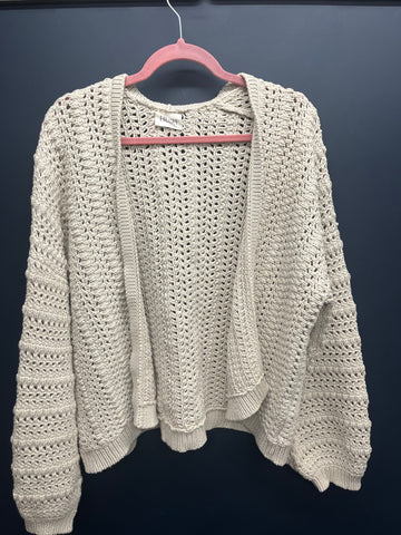 Hush pixie open knit cardigan large