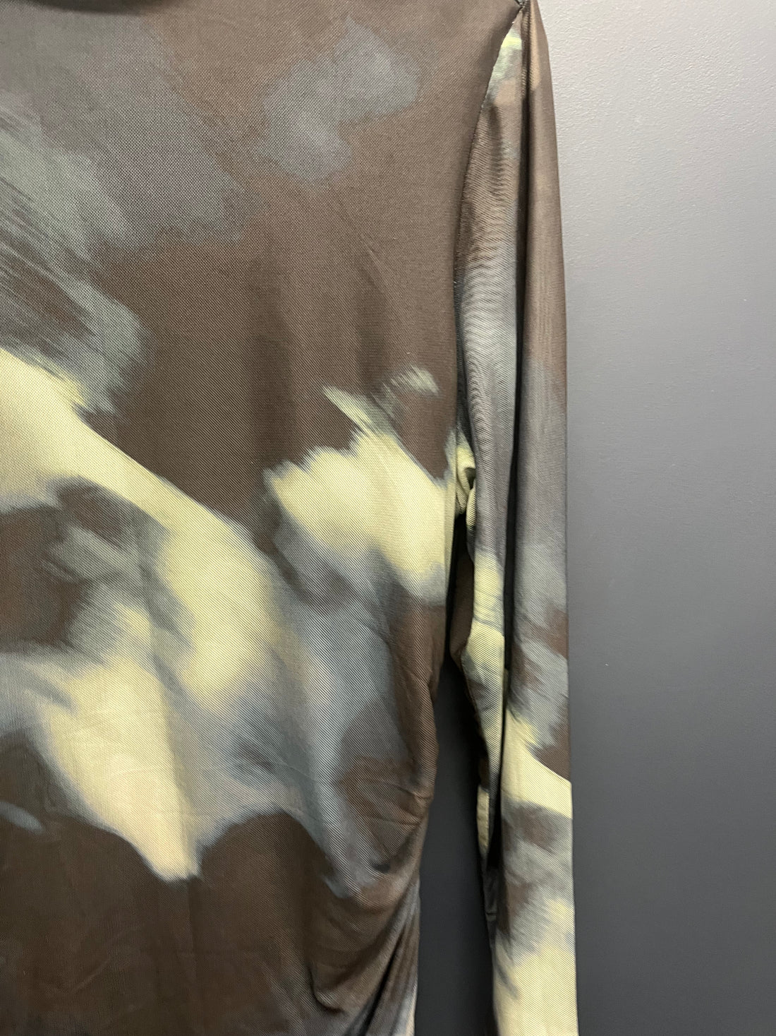 Mint velvet mesh ruched dress large