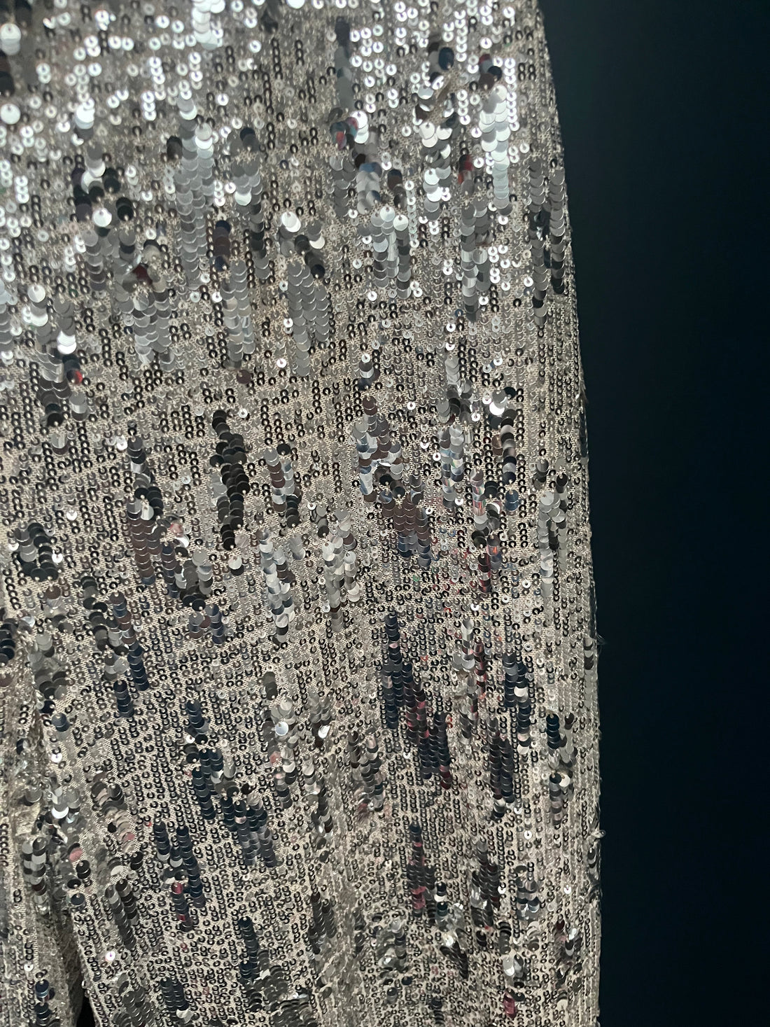 Marks & Spencer’s sequin wide trousers 10 short