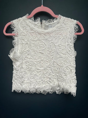 Chicwish lace crop top medium