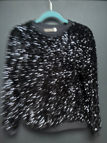 Mint velvet navy sequin jumper medium