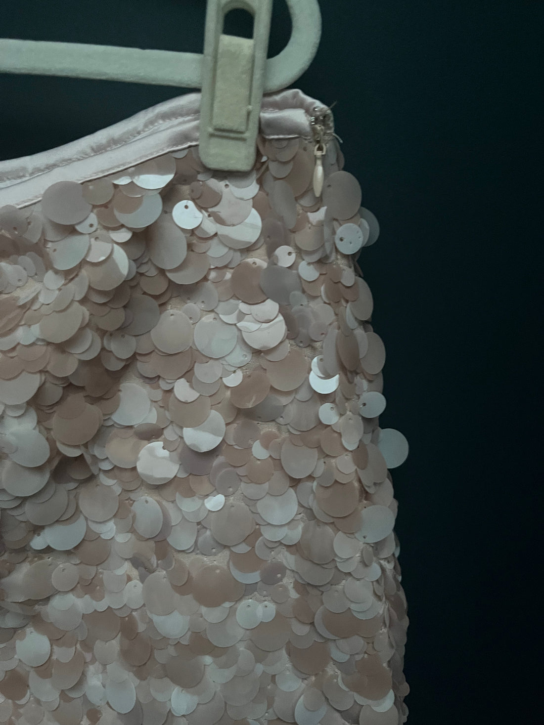Zara dusky pink sequin skirt medium
