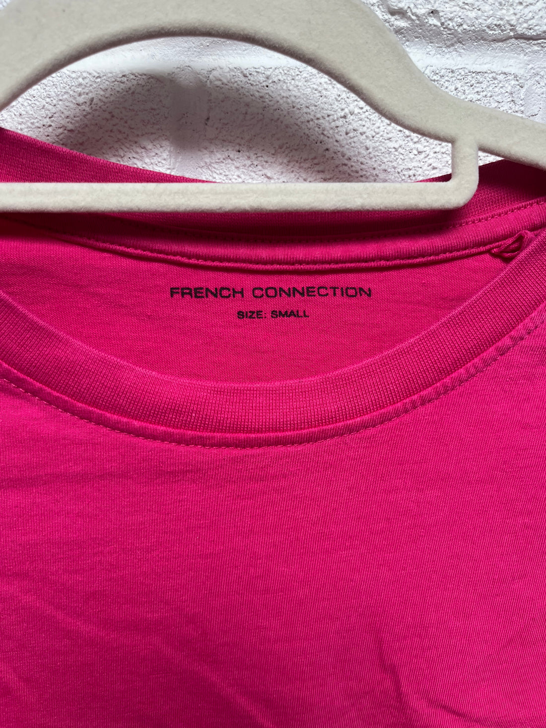 French connection pink tshirt small