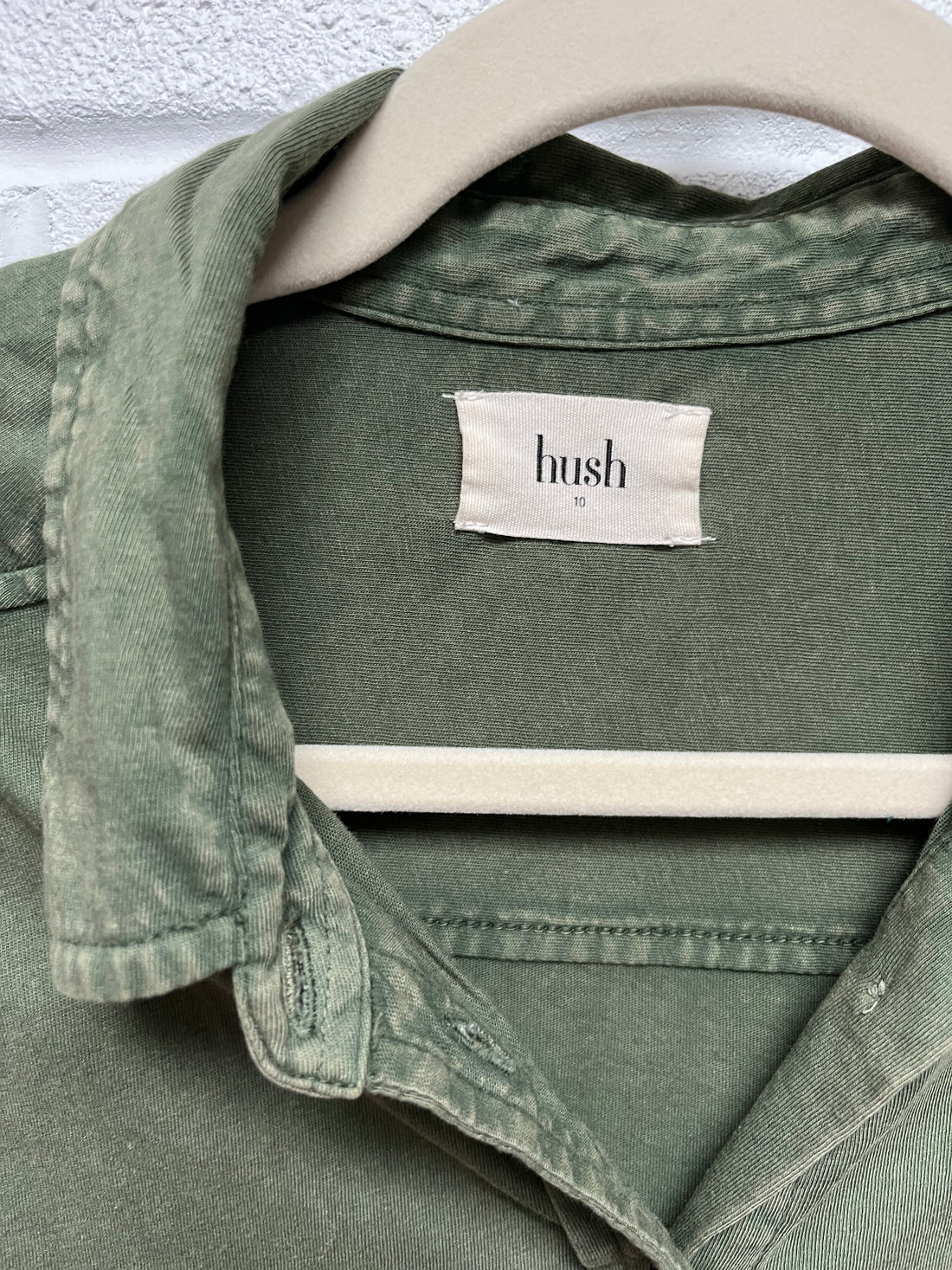 Hush distressed khaki shirt 10