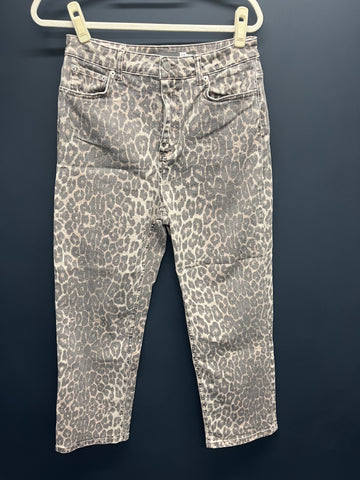 Mint velvet leopard jeans 14 regular