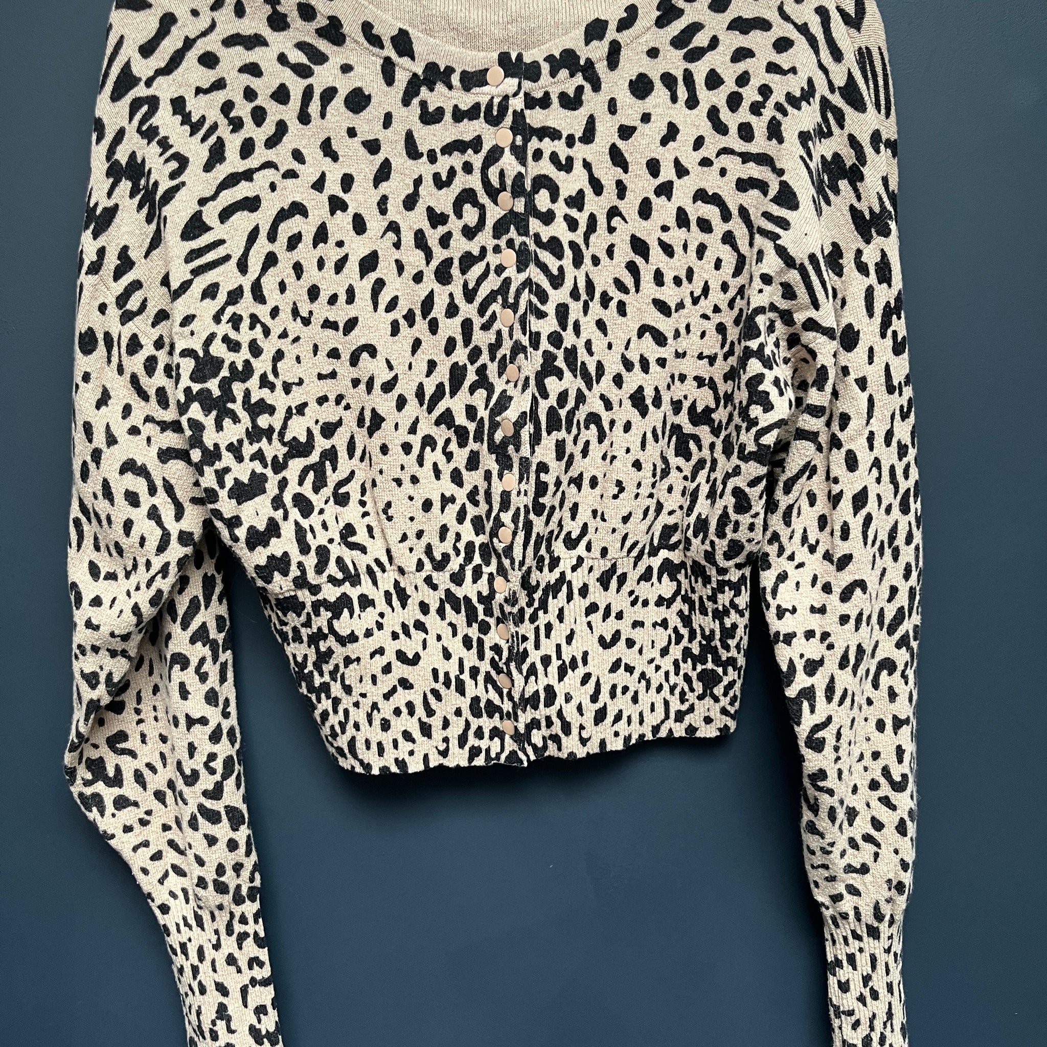Mint velvet cashmere mix leopard cardigan medium