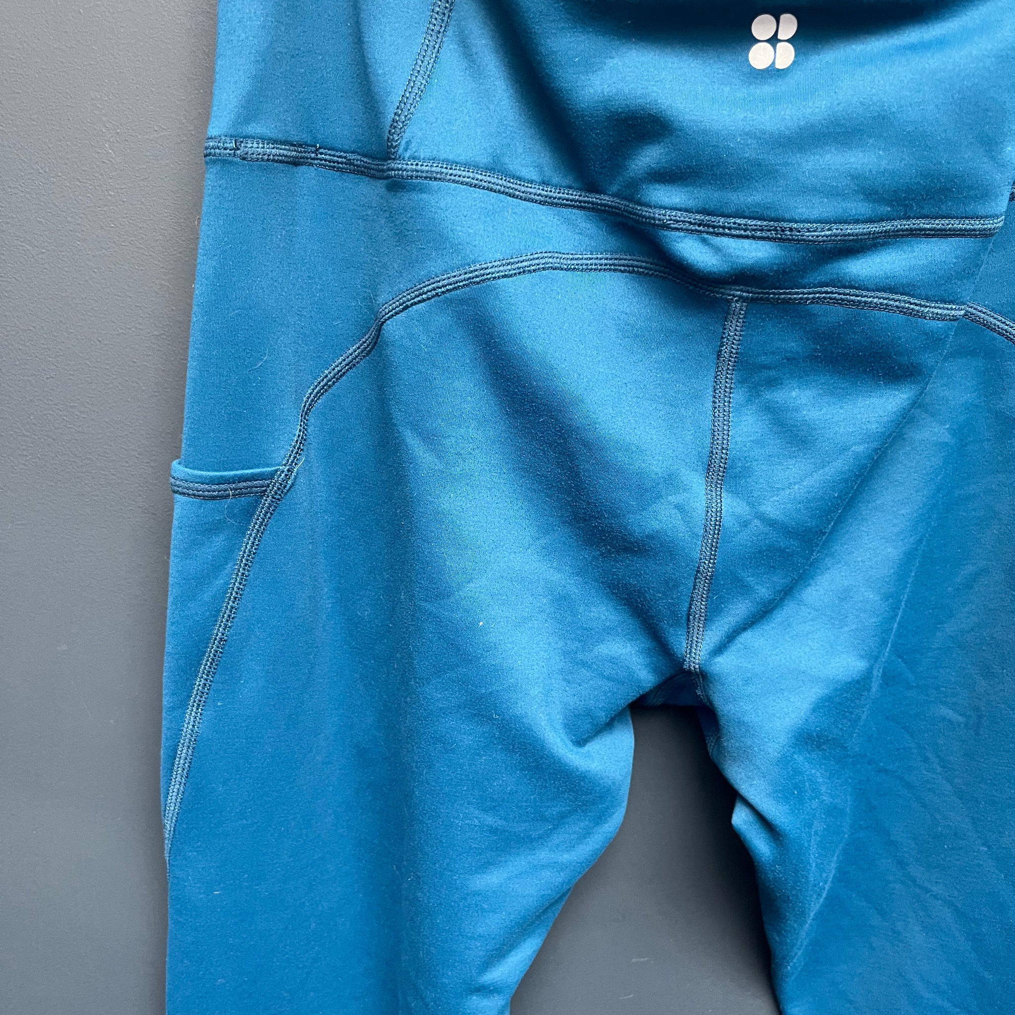 Sweaty Betty blue therma leggings medium 7/8