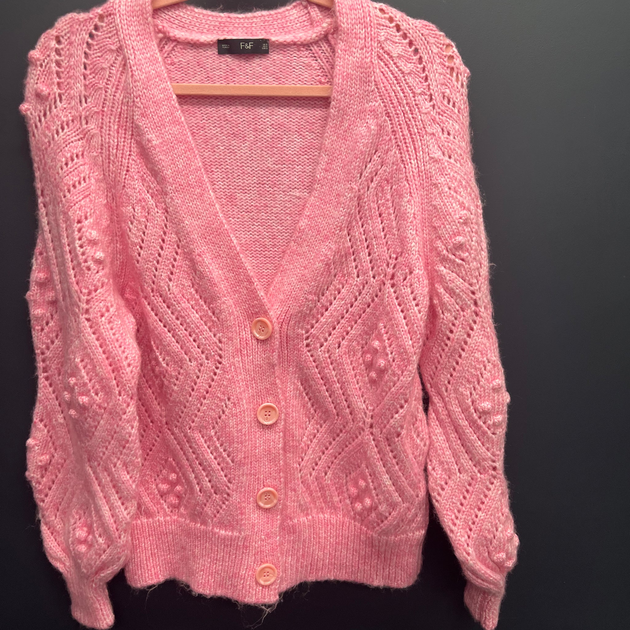 Florence and Fred pink cardigan small