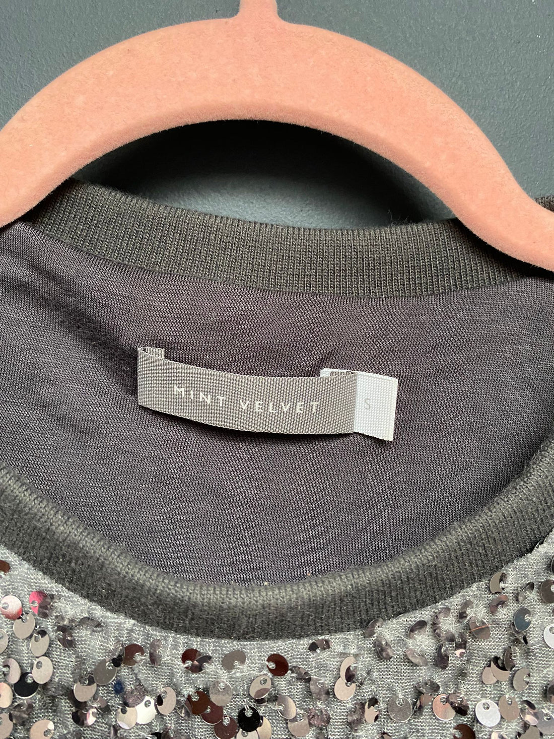 Mint velvet sequin jumper small