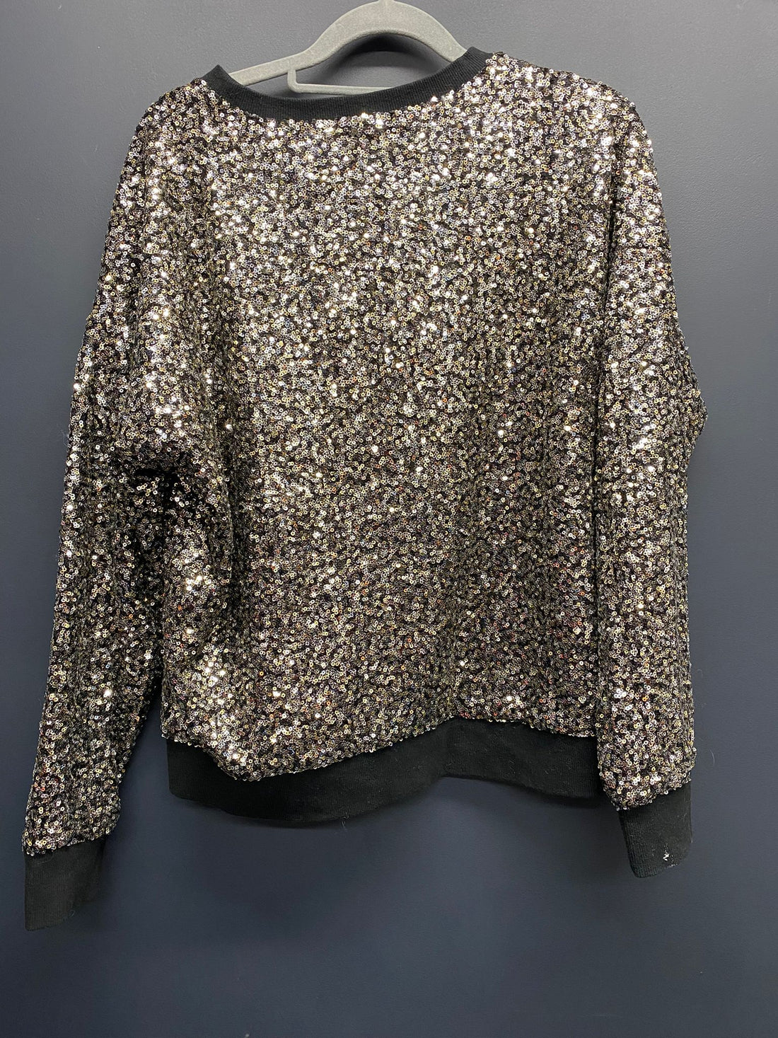 Hush ryker sequin sweatshirt small
