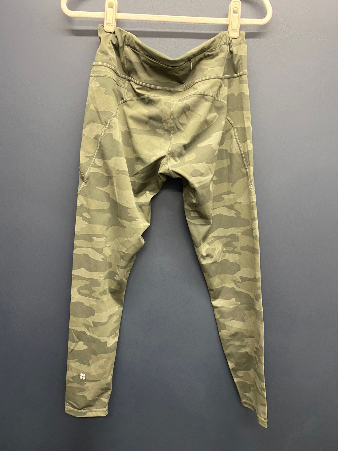 Sweaty Betty green camo power leggings large full length