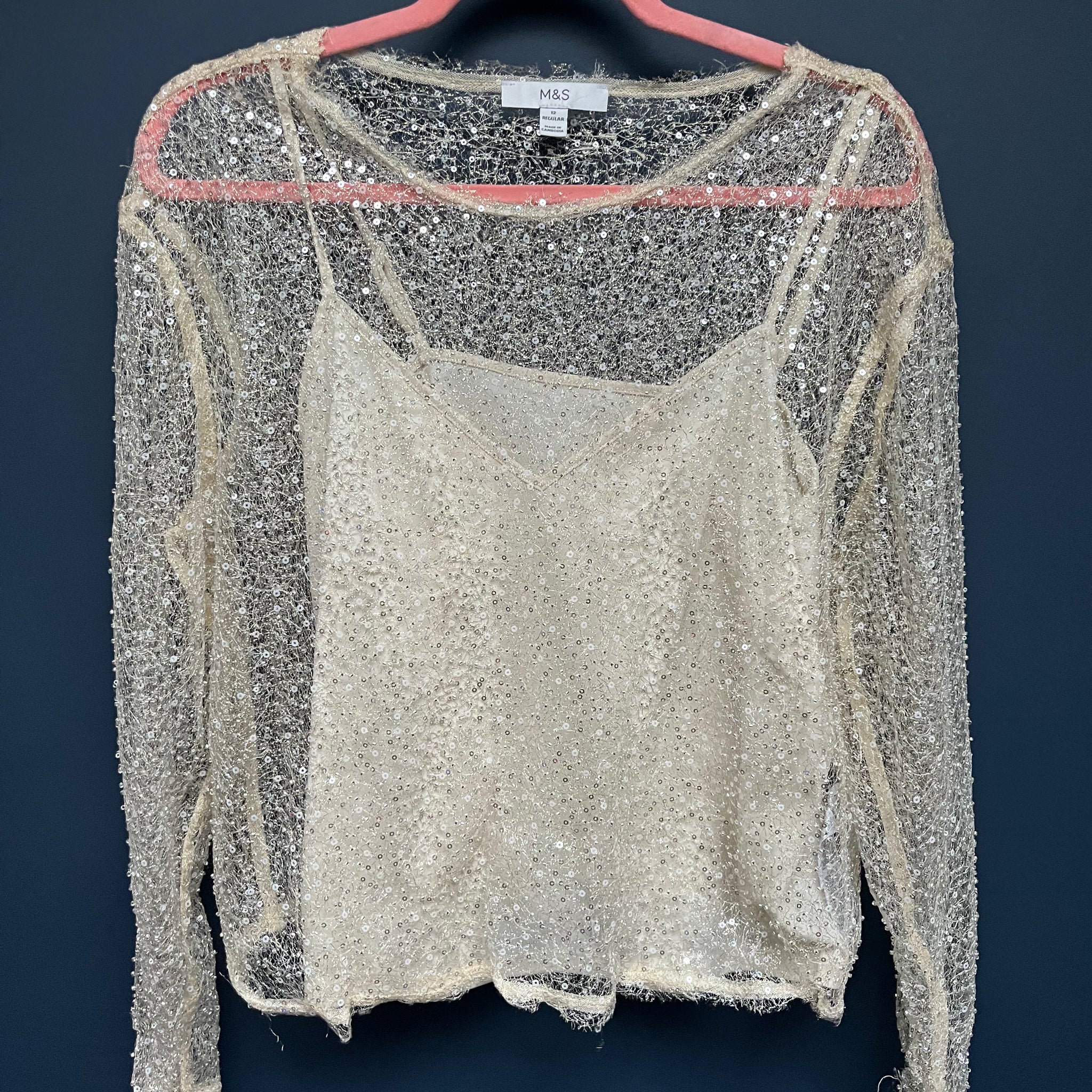 Marks & Spencer’s sequin top 12