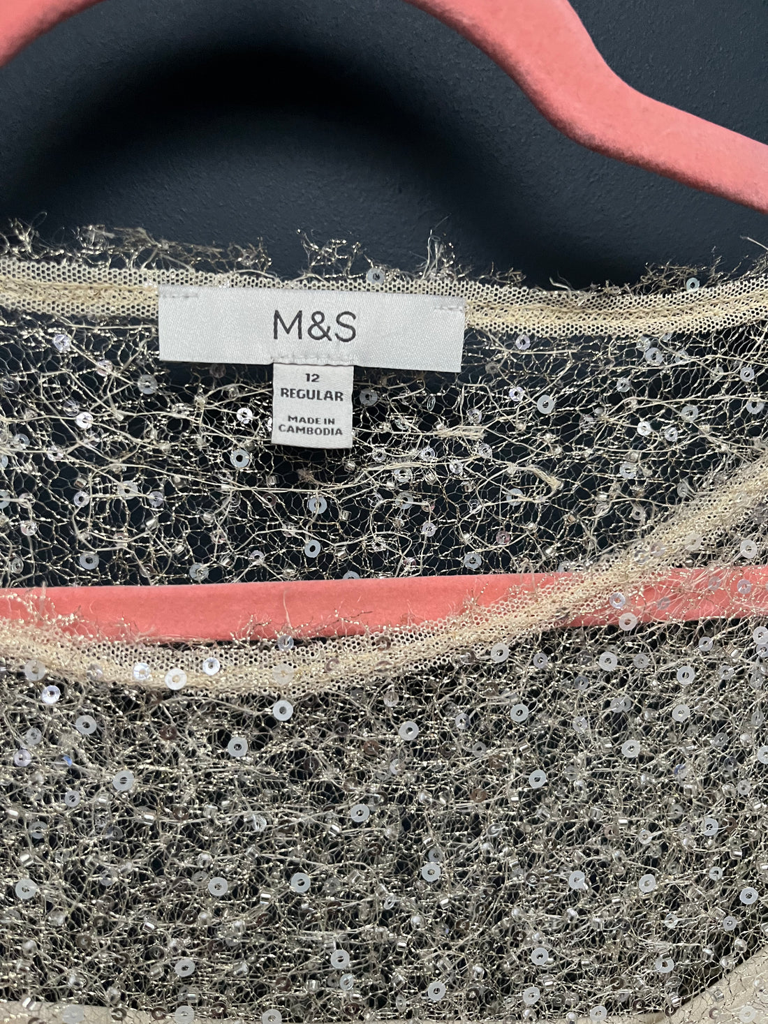 Marks & Spencer’s sequin top 12
