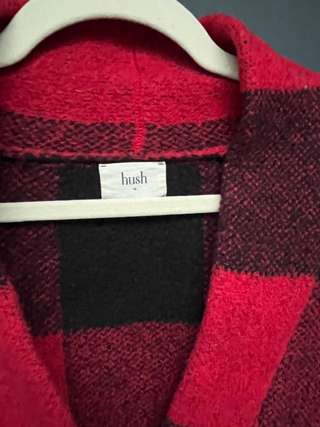 Hush robin checked coatigan medium
