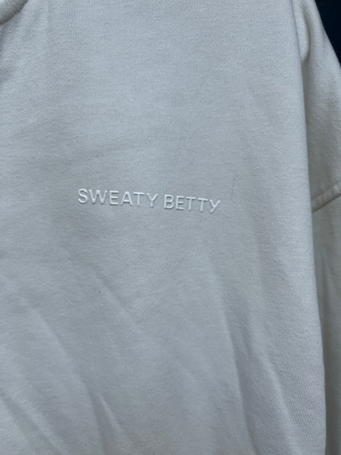 Sweaty Betty cream crop jumper small/medium
