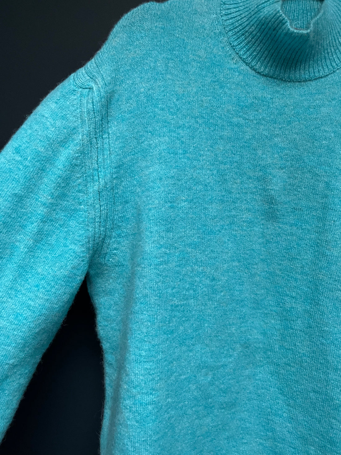 River island blue knitted jumper large approx 14