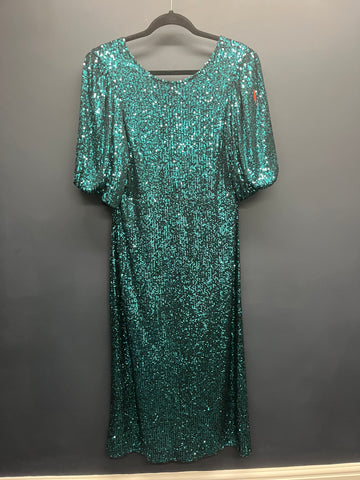 Scamp and dude green sequin dress 12