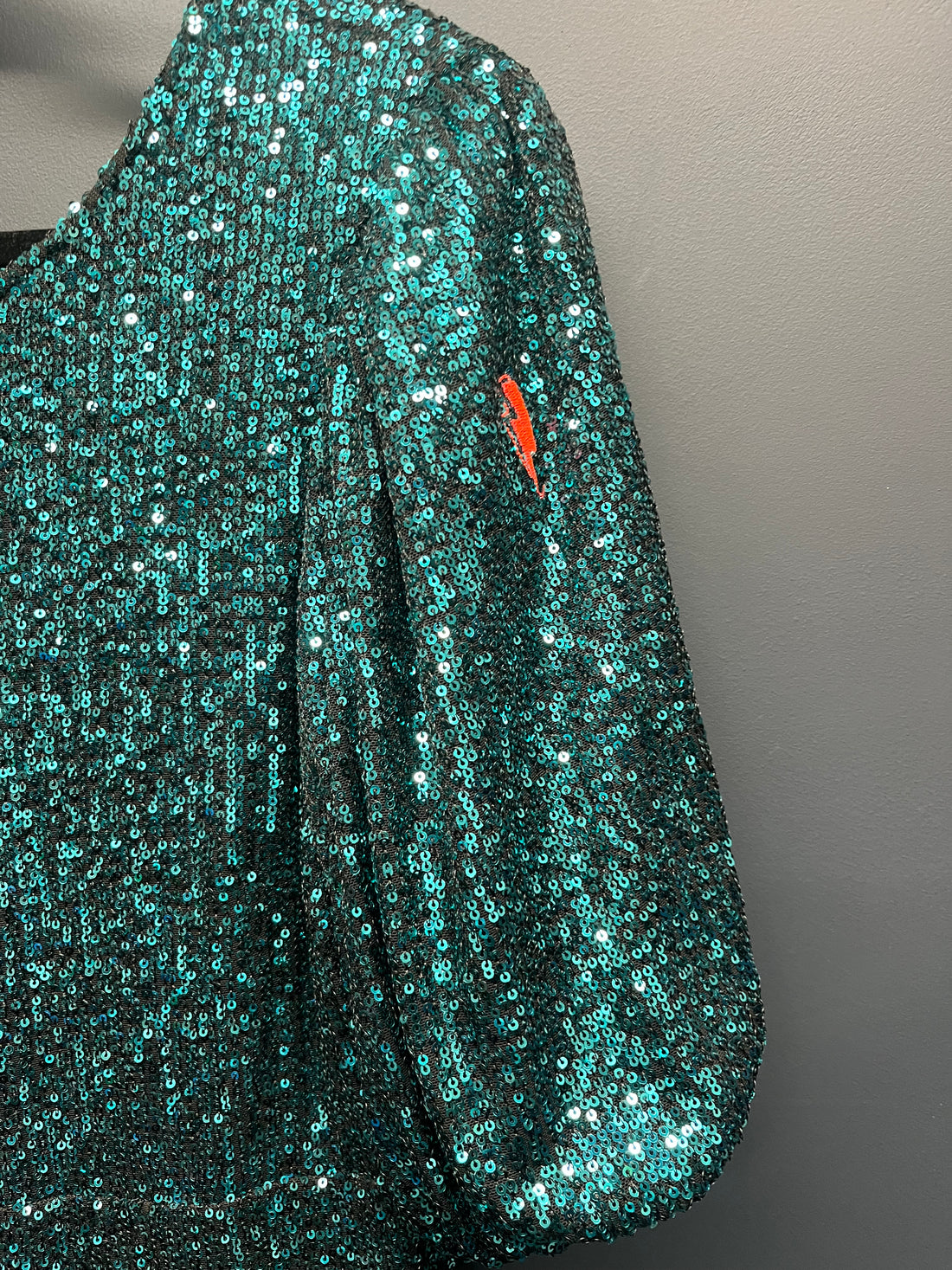 Scamp and dude green sequin dress 12