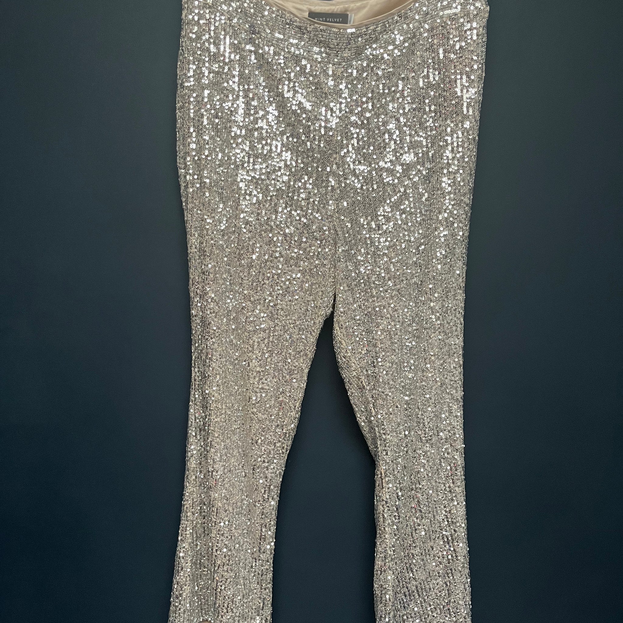 Mint velvet sequin trousers 14 short
