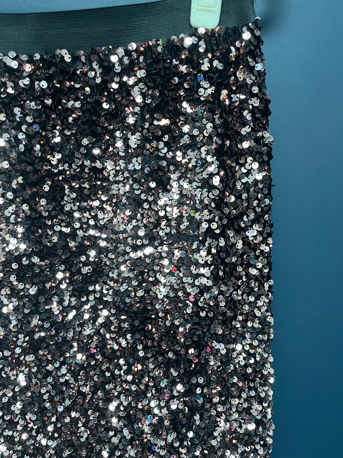 Hush sequin pencil skirt 12