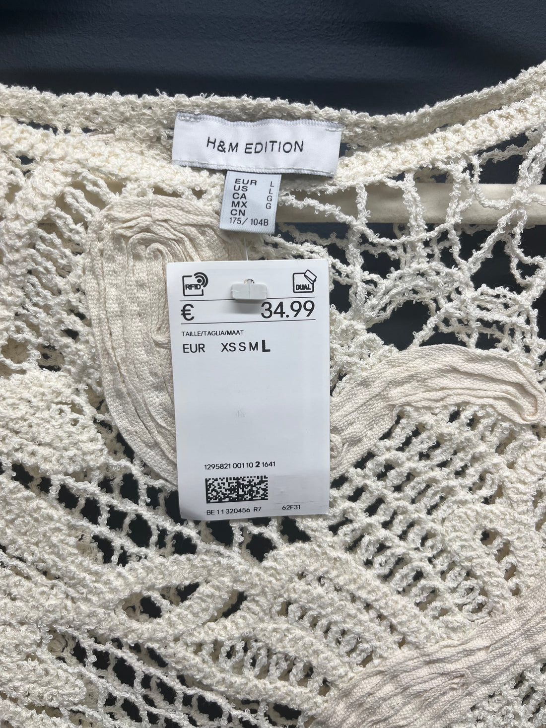 New H&M crochet vest top large