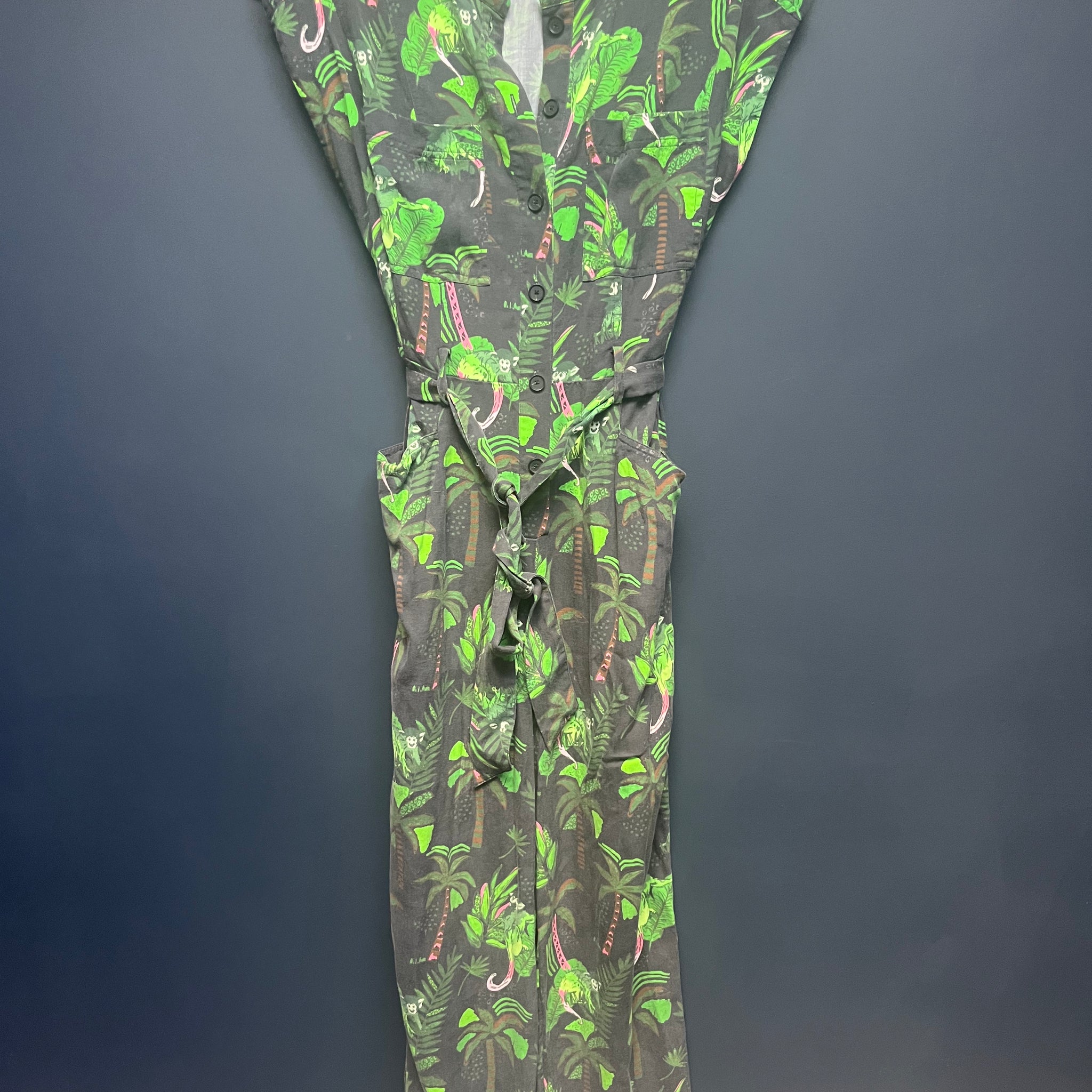 Oliver bonas tropical print jumpsuit 10