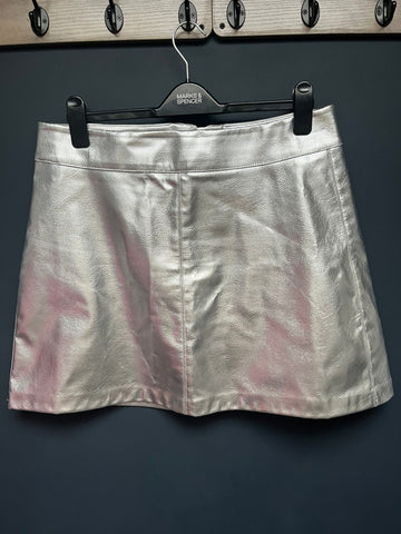 Marks & Spencer’s silver skirt 16