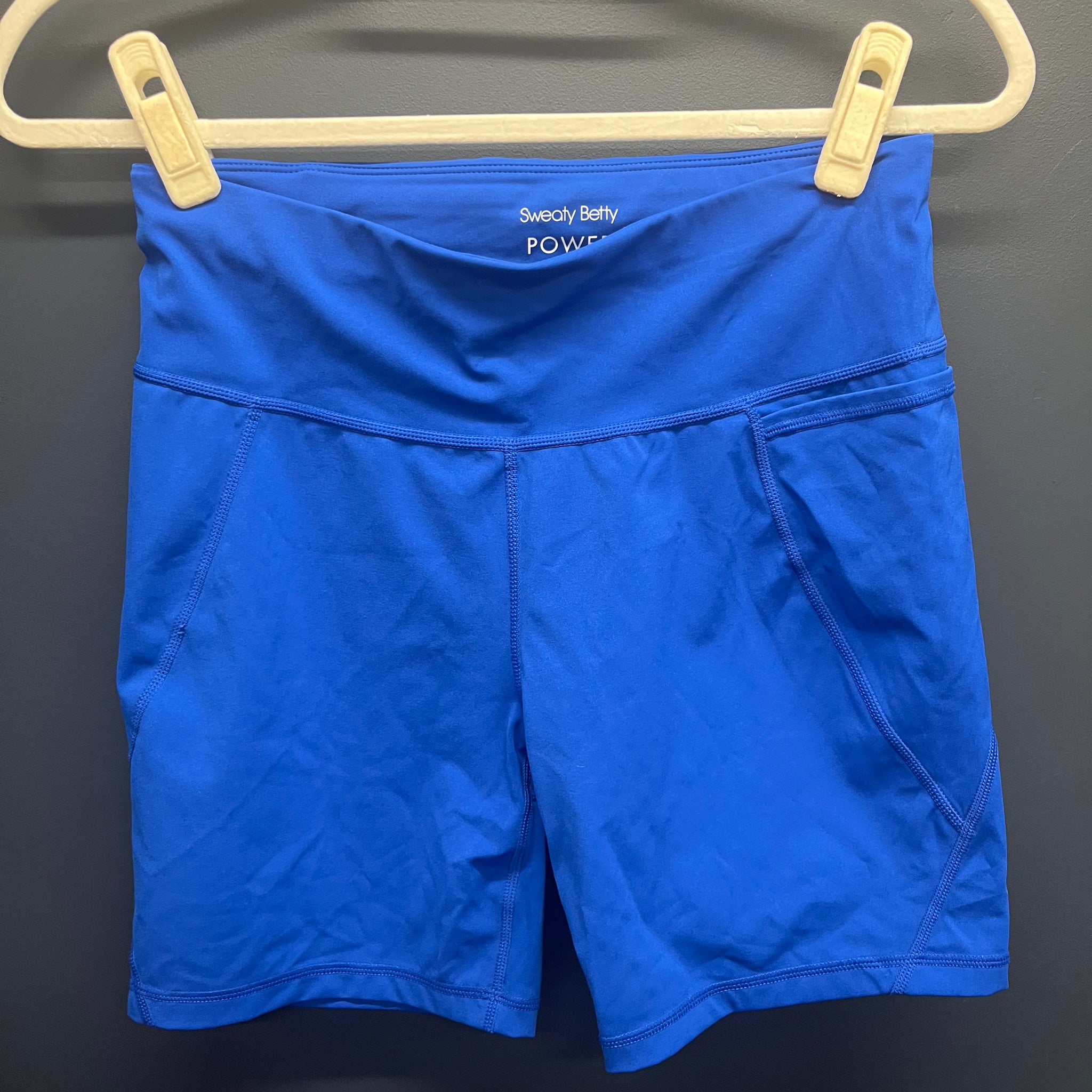 Sweaty Betty blue power shorts medium 6inch