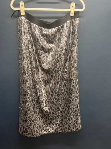 Hush leopard sequin skirt 16