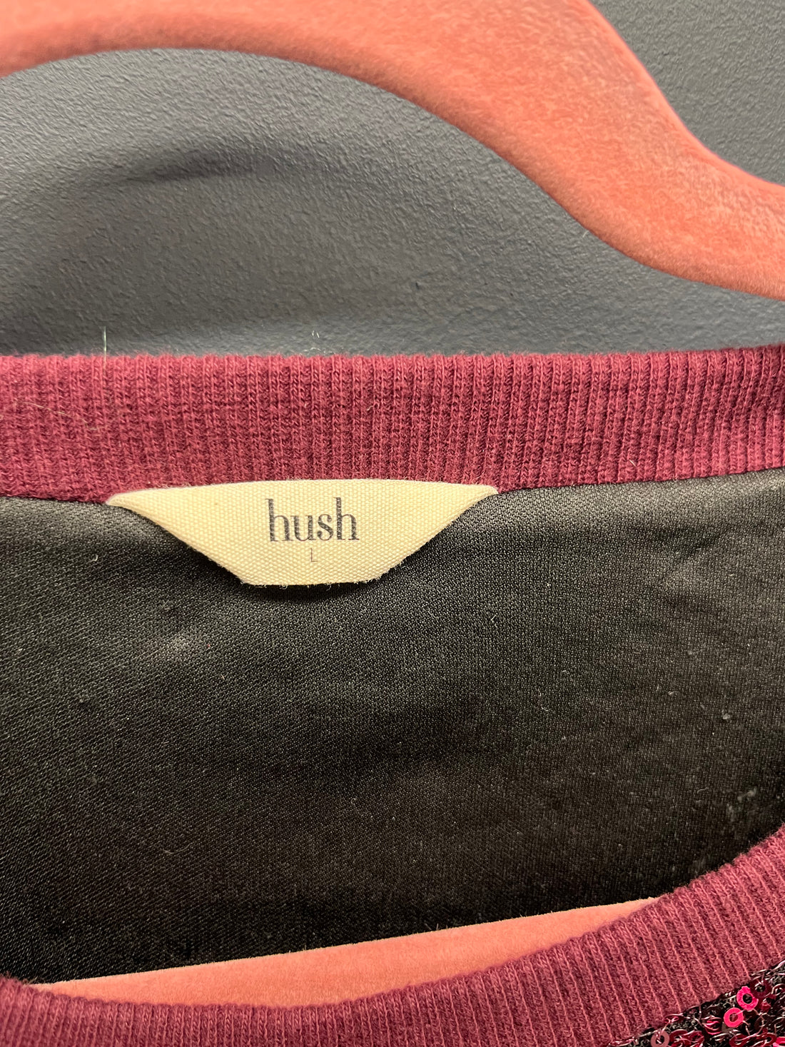 Hush ryker sequin sweatshirt large