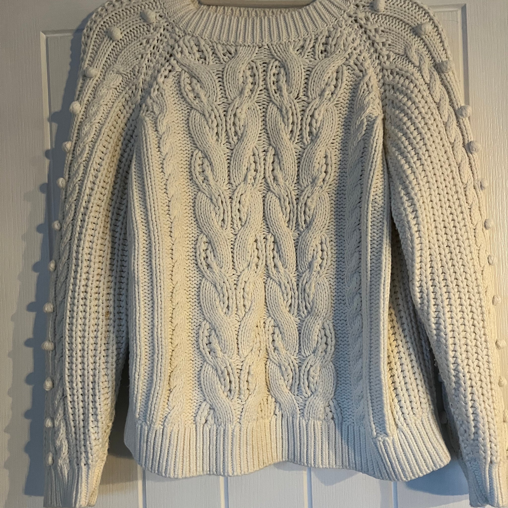 Mint velvet cable bobble knit jumper medium