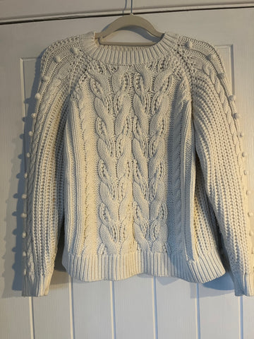 Mint velvet cable bobble knit jumper medium
