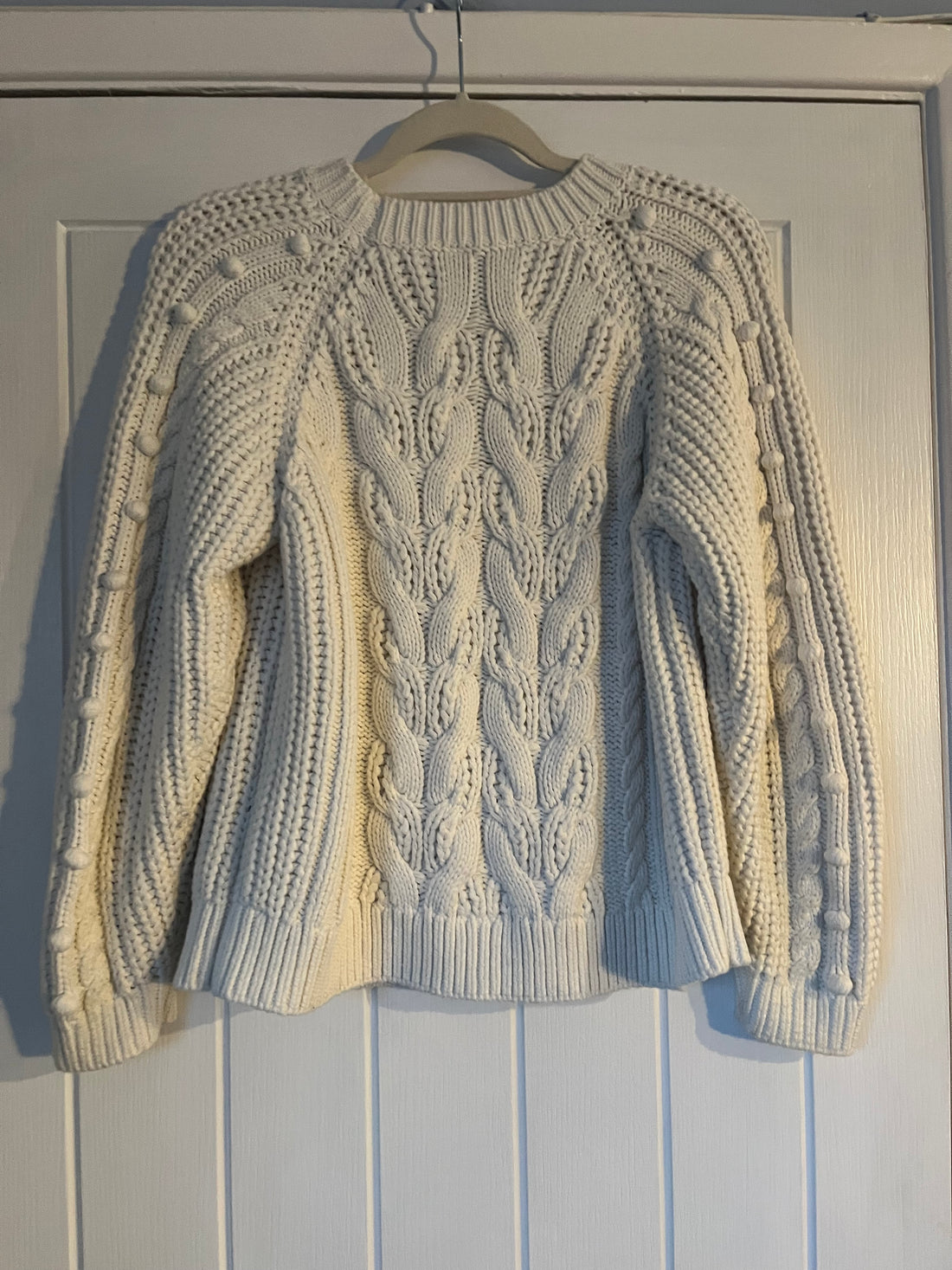 Mint velvet cable bobble knit jumper medium